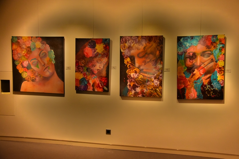 Conflicted Faces Exhibition by Fadwa Hamdan